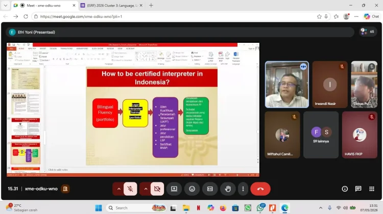 ISRF 2026 UIN Bukittinggi Perkuat Profesionalisme Profesi Interpreter