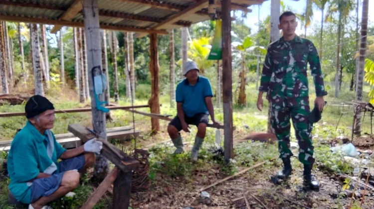 Denzibang 1 Kodam Tuanku Imam Bonjol Tinjau Lokasi Karya Bakti di Mentawai