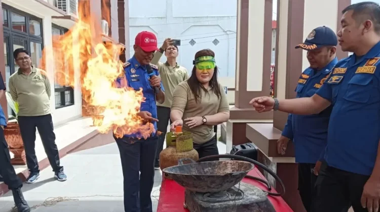 PN Padang Panjang Gelar Simulasi Mitigasi Bencana Bersama Satpol PP Damkar