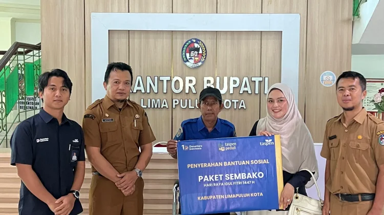 PT. Taspen (Persero) Salurkan Sembako, ASN Kab Limapuluh Kota  & Kab Agam Sambut Bahagia