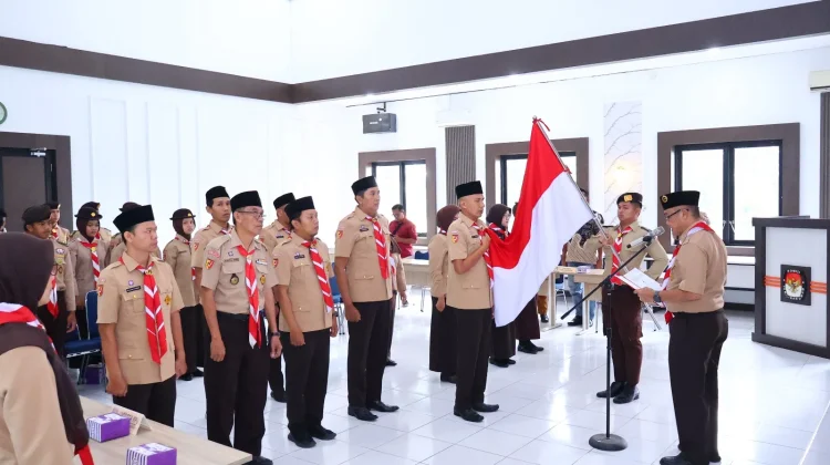 Kwarcab Pramuka dan KPU Payakumbuh Berkolaborasi Bentuk Saka Pramuka Yogaswara