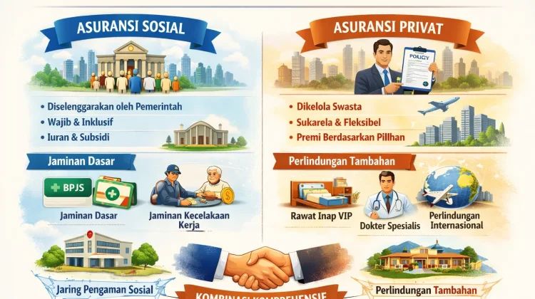 Asuransi Sosial, dan Asuransi Privat, Dua Pilar Perlindungan Finansial