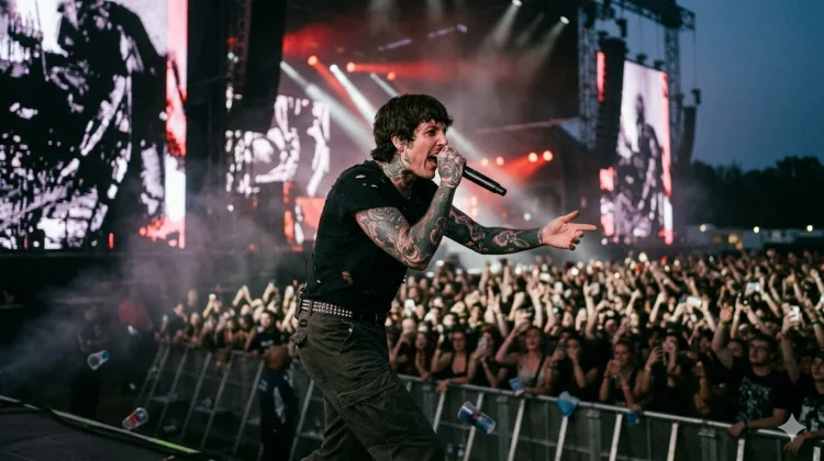 Oliver Sykes Alami Gegar Otak akibat Lemparan Ponsel Penonton