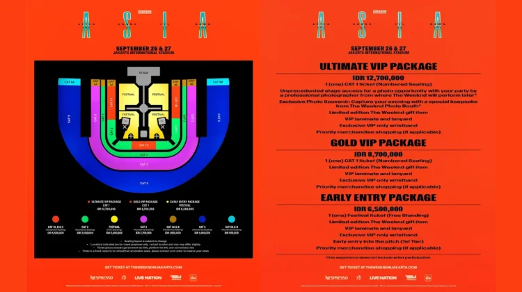 Daftar Harga Tiket Konser The Weeknd di Jakarta Resmi Dirilis