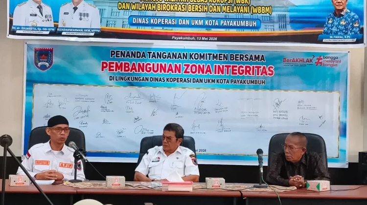 Dinas Koperasi Payakumbuh Canangkan Zona Integritas menuju WBK