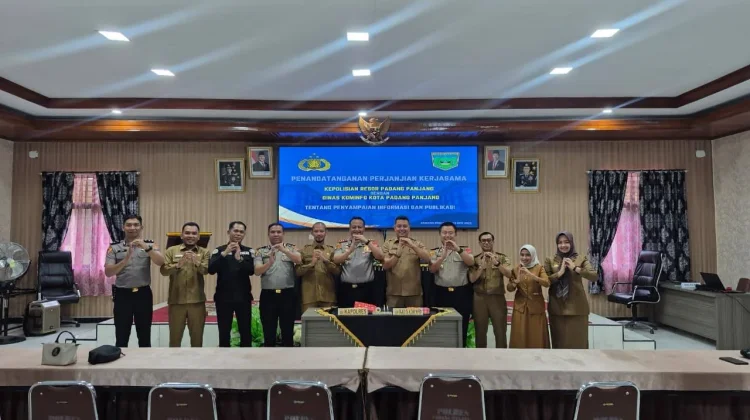 Sinergi Polres Padang Panjang dan Kominfo Dukung Keterbukaan Informasi Publik