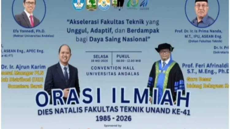 Dies Natalis Ke-41 Teknik UNAND Perkuat Kolaborasi