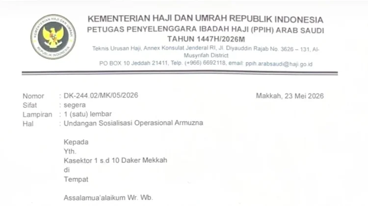 Soliditas Petugas Menjadi Kunci Kelancaran Armuzna Jamaah