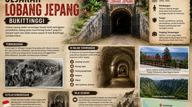 Mengenal Sejarah Lubang Jepang Bukittinggi