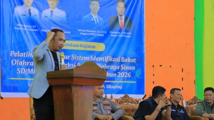 Salamat Simamora Dukung Pencarian Atlet Unggul Pasaman