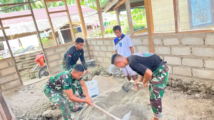 Satgas TMMD Mentawai Fokus Pemasangan Loubrik Rumah Warga Takkuman