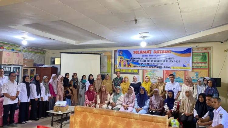 Babinsa Hadiri Rapat Pencegahan Stunting di Suliki