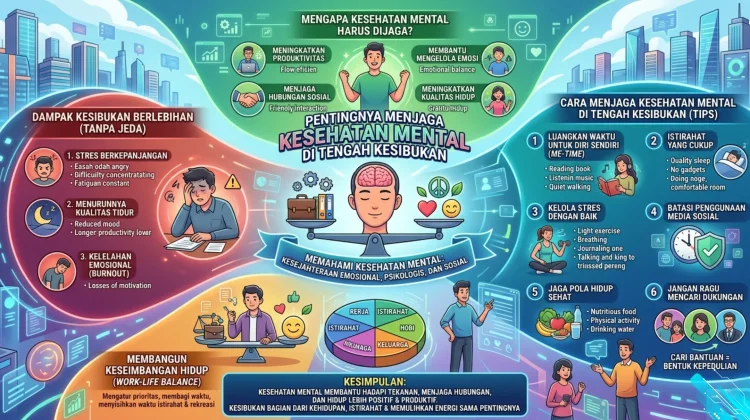 Pentingnya Menjaga Kesehatan Mental di tengah Kesibukan
