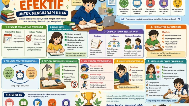 Strategi Belajar Efektif untuk Menghadapi Ujian