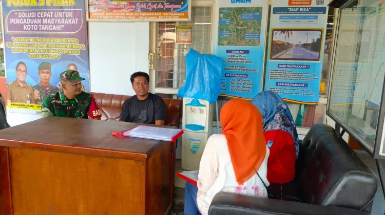 Babinsa Payakumbuh Ajak Warga Waspada Bencana Cuaca