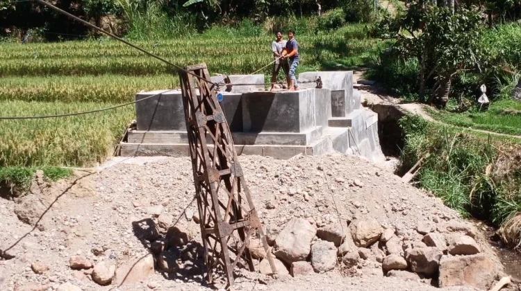 Pembangunan Jembatan Garuda Mudiak Liki Capai 70 Persen