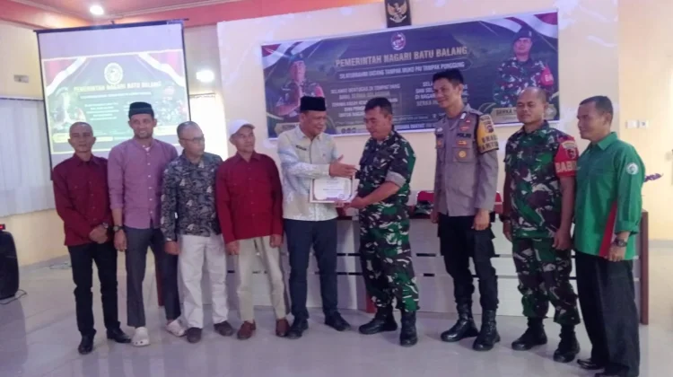 Sertijab Babinsa Batu Balang Berlangsung Haru