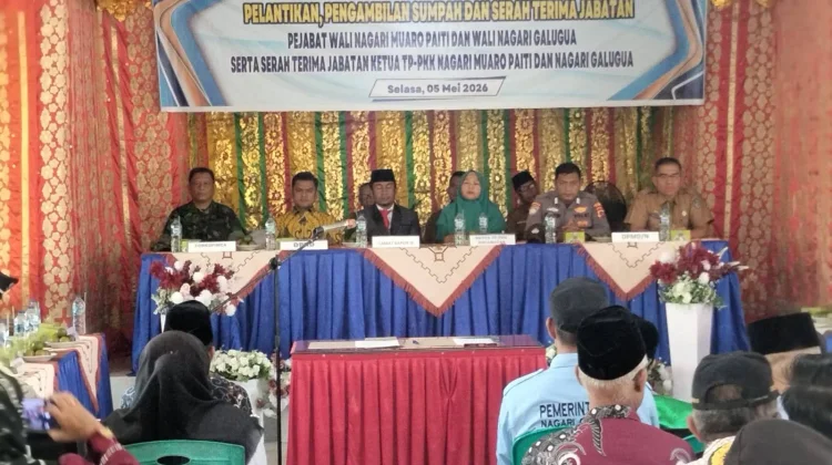 Danramil Kapur IX Hadiri Pelantikan Pj Wali