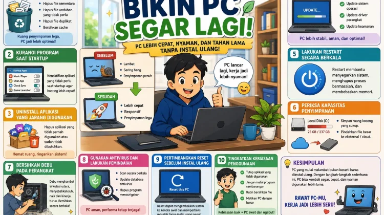 Cara Simpel Bikin PC Segar Lagi