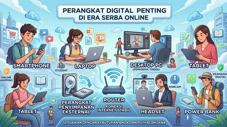 Perangkat Digital yang Wajib Dimiliki di Era Serba Online