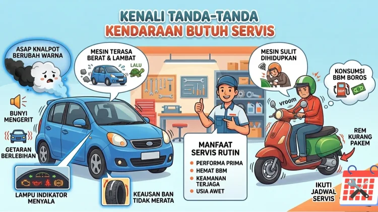 Kenali Tanda-Tanda Kendaraan Butuh Servis