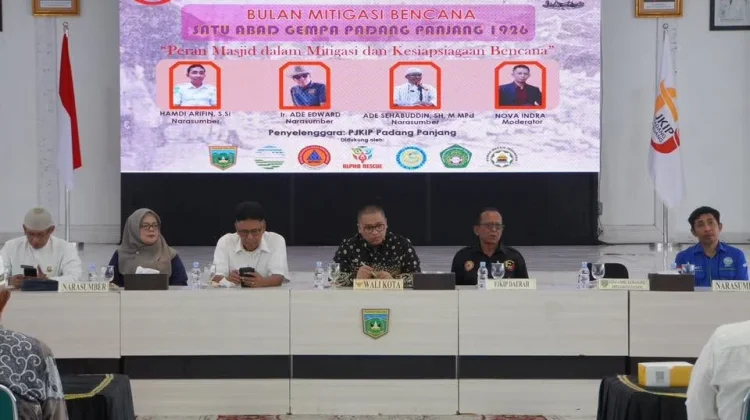 FGD PJKIP: Masjid Jadi Pusat Edukasi Mitigasi Bencana di Padang Panjang