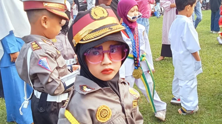 Pawai Meriah Anak TK se kota Payakumbuh Warnai Penutupan PENSI