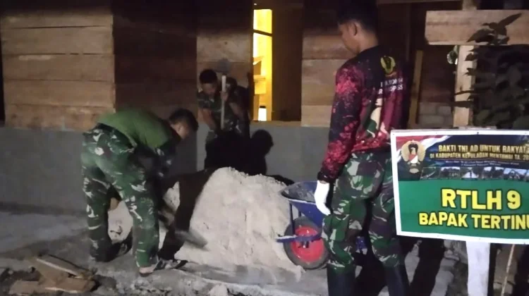 Waktu Menipis, Personil Satgas Karya Bakti Lembur Ngejar Target Rehab RTLH
