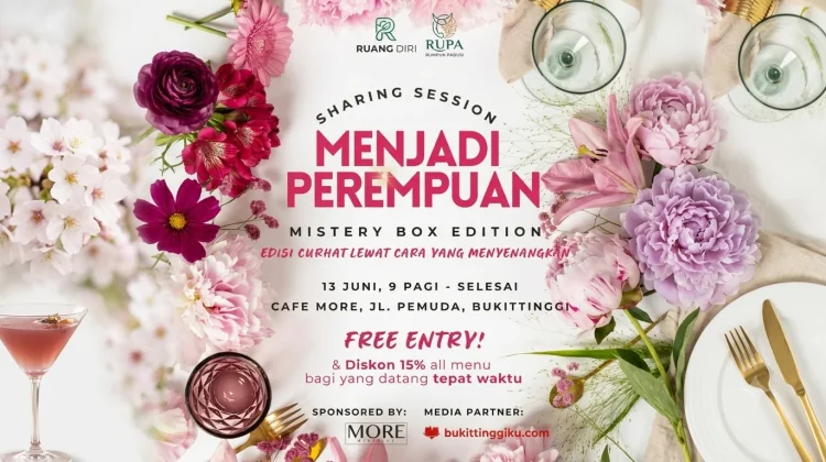 Ruang Diri dan RUPA Gelar Sharing Session Menjadi Perempuan di Bukittinggi