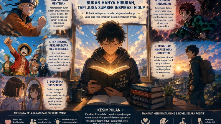 Karakter Fiksi, Pelajaran Nyata: Inspirasi dari Dunia Anime dan Novel
