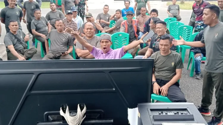 Jajaran Kodam XX/ TIB Gelar Nobar Piala Dunia 2026