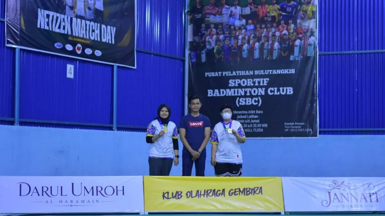Andi Putra, dan PBSI Bukittinggi Hadiri Netizen Match Day Klub Olahraga Gembira