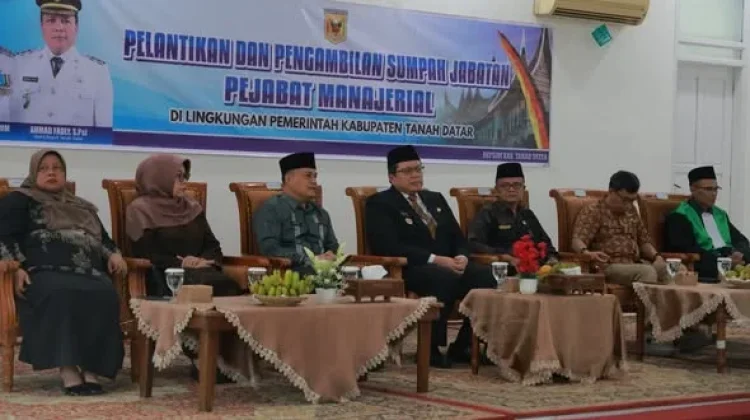 7 Pejabat Manajerial Pemkab Tanah Datar Dilantik
