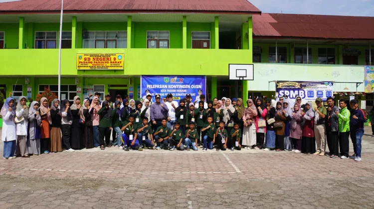 Wako Hendri Lepas 20 Atlet O2SN Padang Panjang ke Tingkat Provinsi