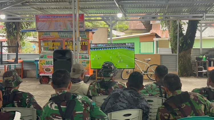 Kodim 0304/Agam Nobar Bersama Warga, Perkuat Persatuan dan Dorong Ekonomi Lokal