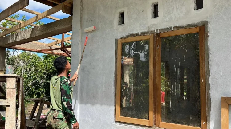 Bakti TNI AD Rampungkan Musholla Al Huda Mentawai