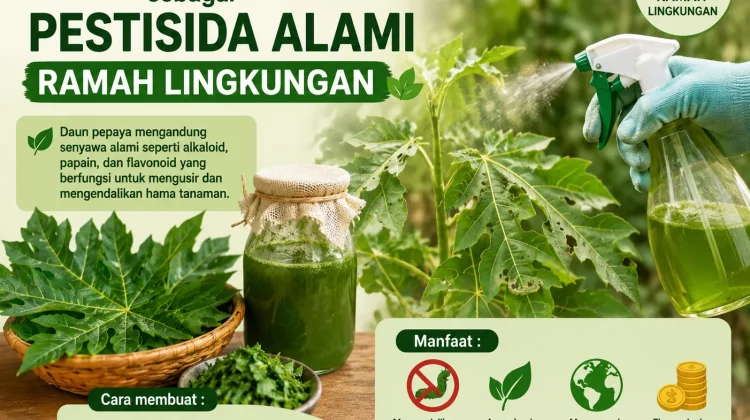 Daun Pepaya sebagai Pestisida Alami Ramah Lingkungan