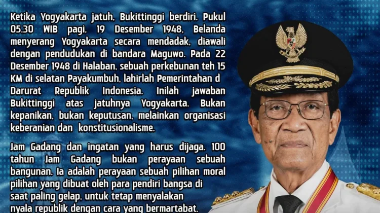 Sri Sultan HB X Dukung Bukittinggi Kota Perjuangan Republik