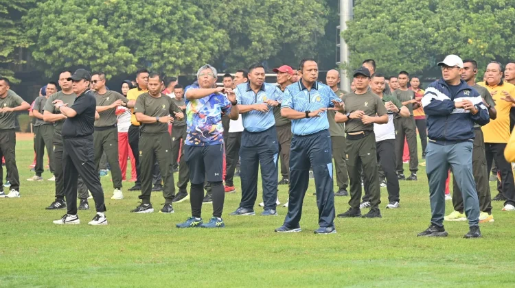 Perkuat Sinergitas TNI Polri Forkopimda Bandung Gelar Olahraga di ITB