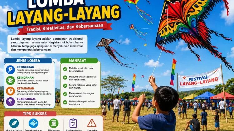 Permainan Lomba Layang-Layang, "Tradisi, Kreativitas, dan Kebersamaan"
