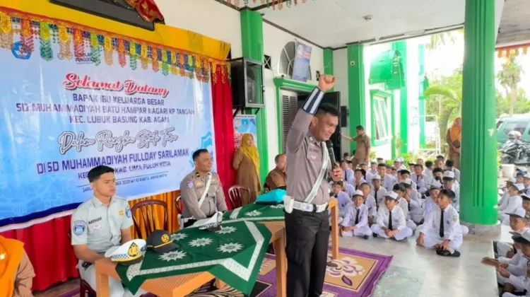 Jasa Raharja Bukittinggi Edukasi Keselamatan SD Muhammadiyah Sarilamak
