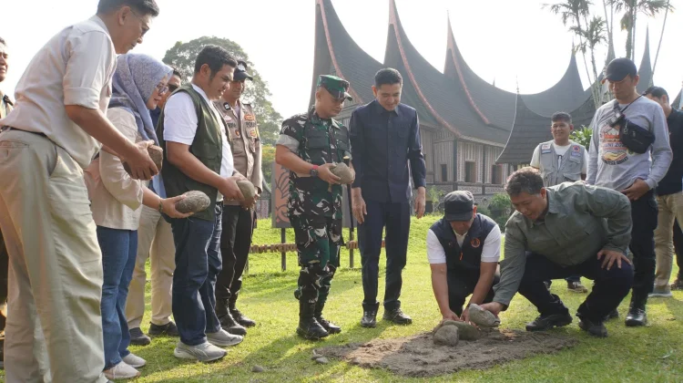 Pemko Padang Panjang Letak Batu Pertama Penanda Sejarah Gempa 1926