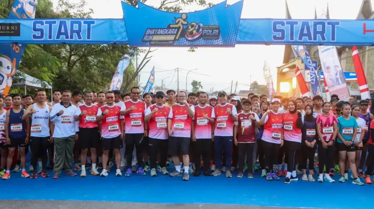 Dandim 0307/Tanah Datar Ikuti Bhayangkara Run 2026 di Padang Panjang