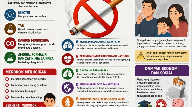 Bahaya Merokok bagi Kesehatan, dan Kehidupan