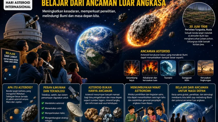 Mengenal Hari Asteroid Internasional, Belajar dari Ancaman Luar Angkasa