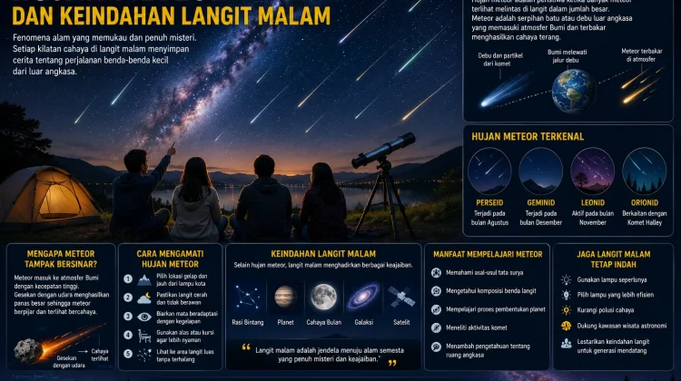 Hujan Meteor dan Keindahan Langit Malam