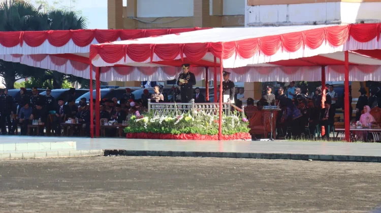 Upacara Hari Bhayangkara ke-80 di Polres Passaman Barat Berlangsung Khidmat