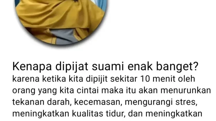 Pijatan Pasangan Bantu Kurangi Stres