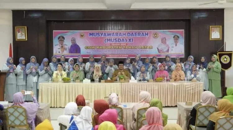 Buka Musda XI, Wabup Tekankan Peran GOW Tanah Datar Membangun Ketahanan Keluarga