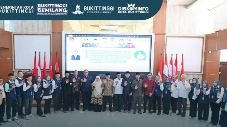 Wawako Ibnu Asis Hadiri Pelantikan Pengurus SMSI Kota Bukittinggi Periode 2026–20